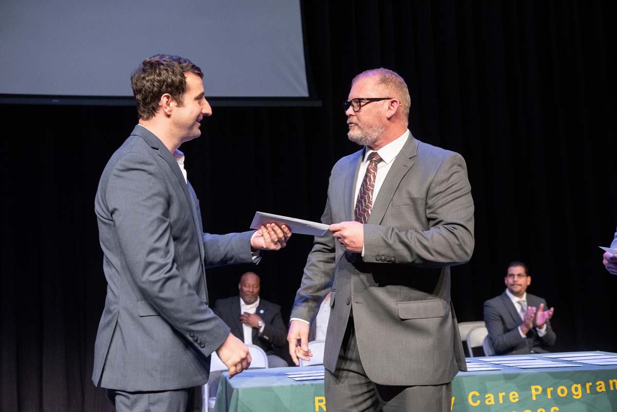 People enjoying the Respiratory Care Graduation