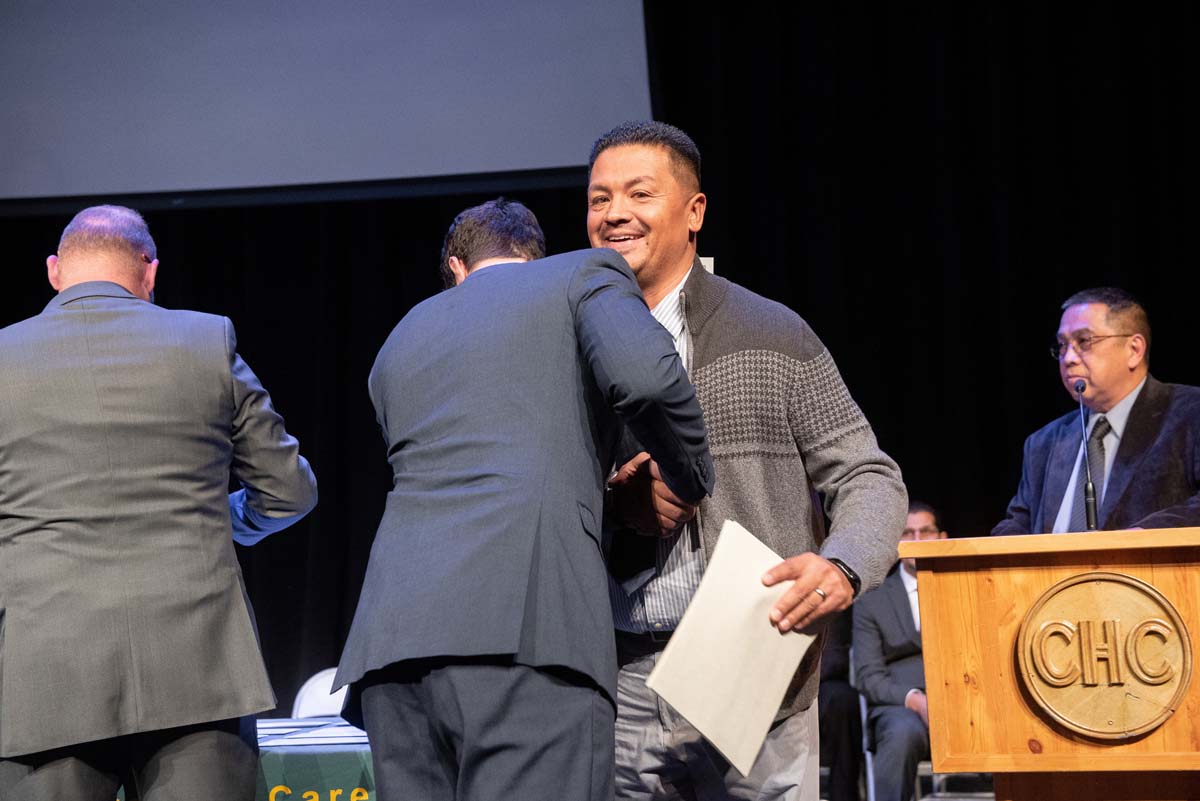 People enjoying the Respiratory Care Graduation