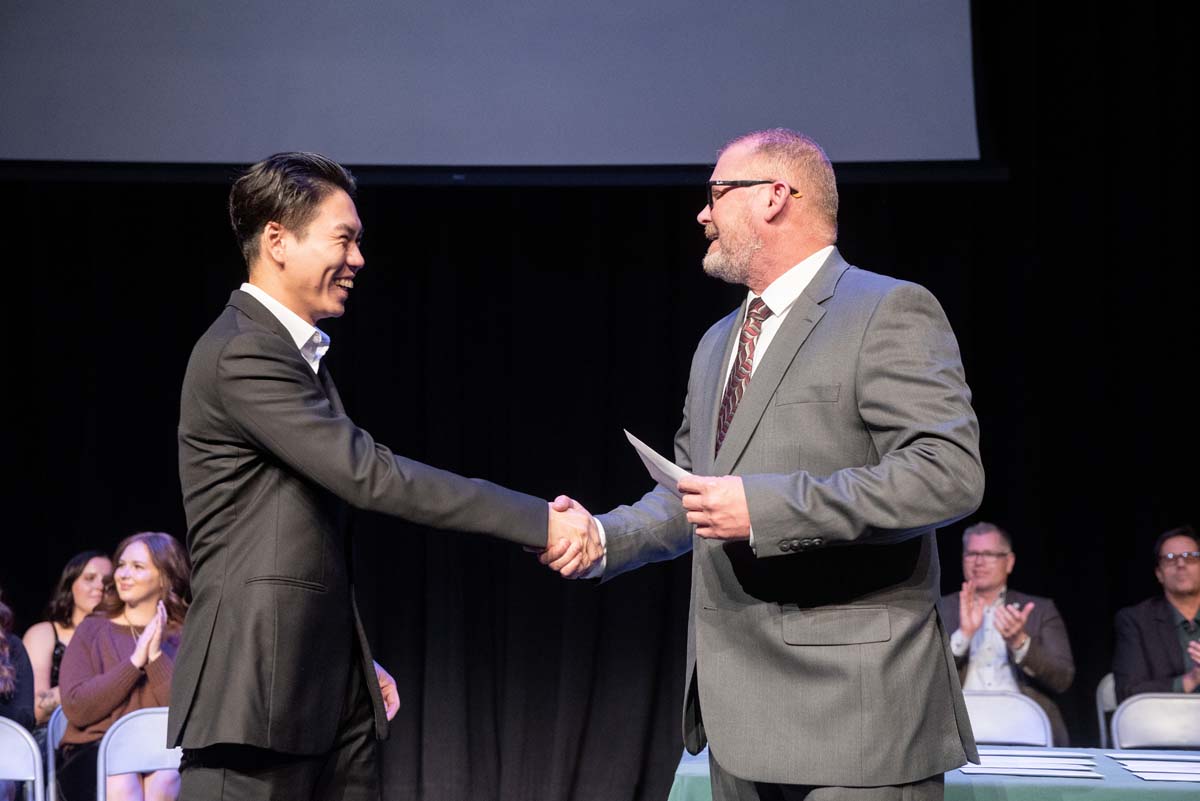 People enjoying the Respiratory Care Graduation