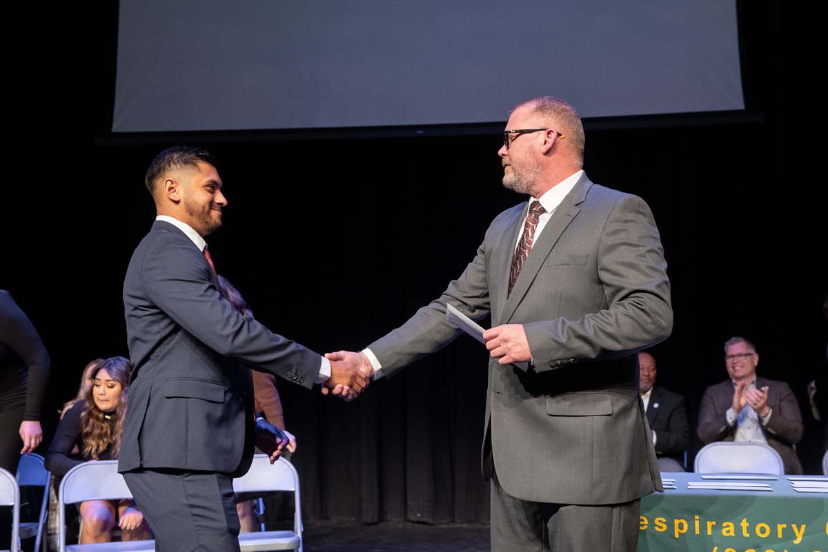 People enjoying the Respiratory Care Graduation