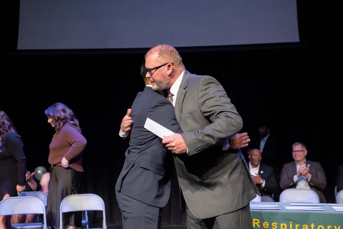 People enjoying the Respiratory Care Graduation