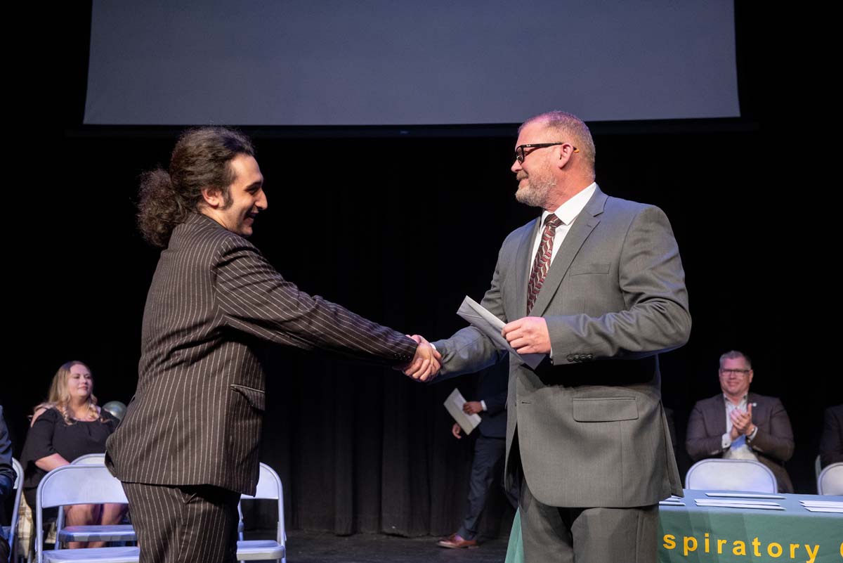 People enjoying the Respiratory Care Graduation