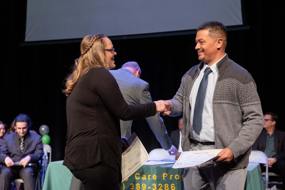 People enjoying the Respiratory Care Graduation