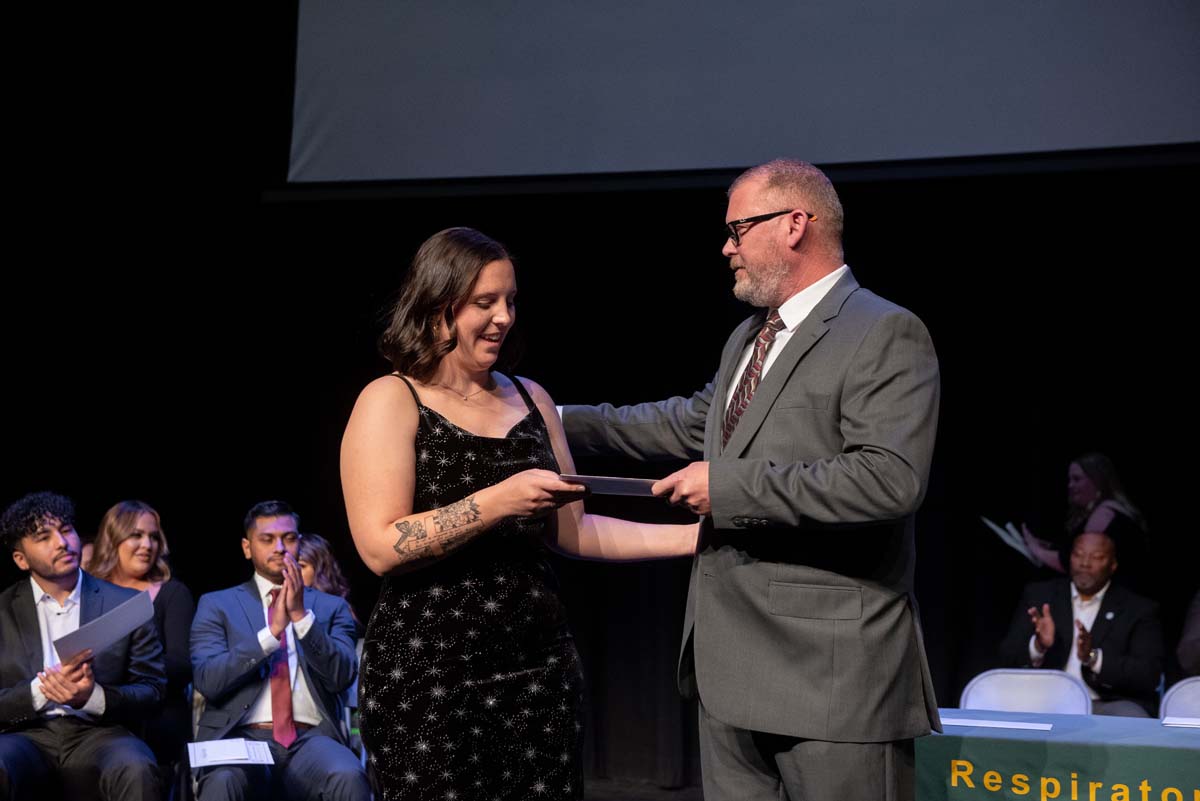 People enjoying the Respiratory Care Graduation