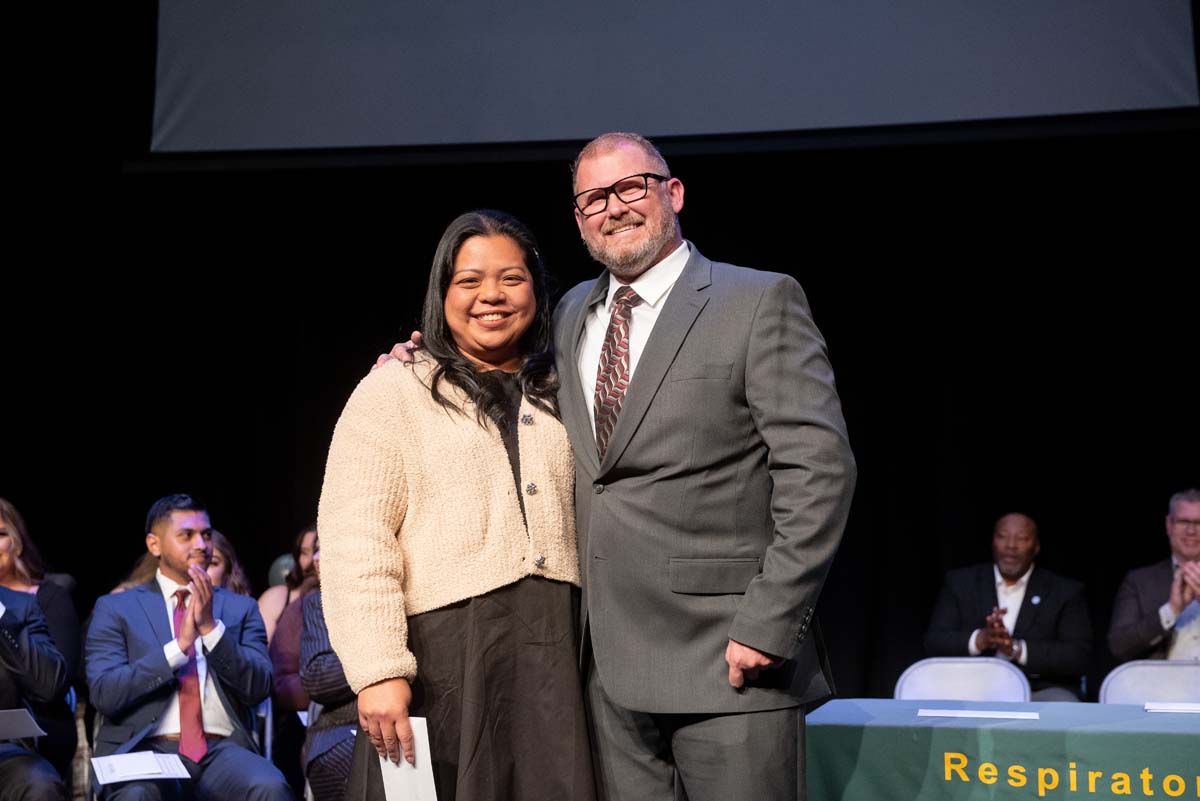 People enjoying the Respiratory Care Graduation