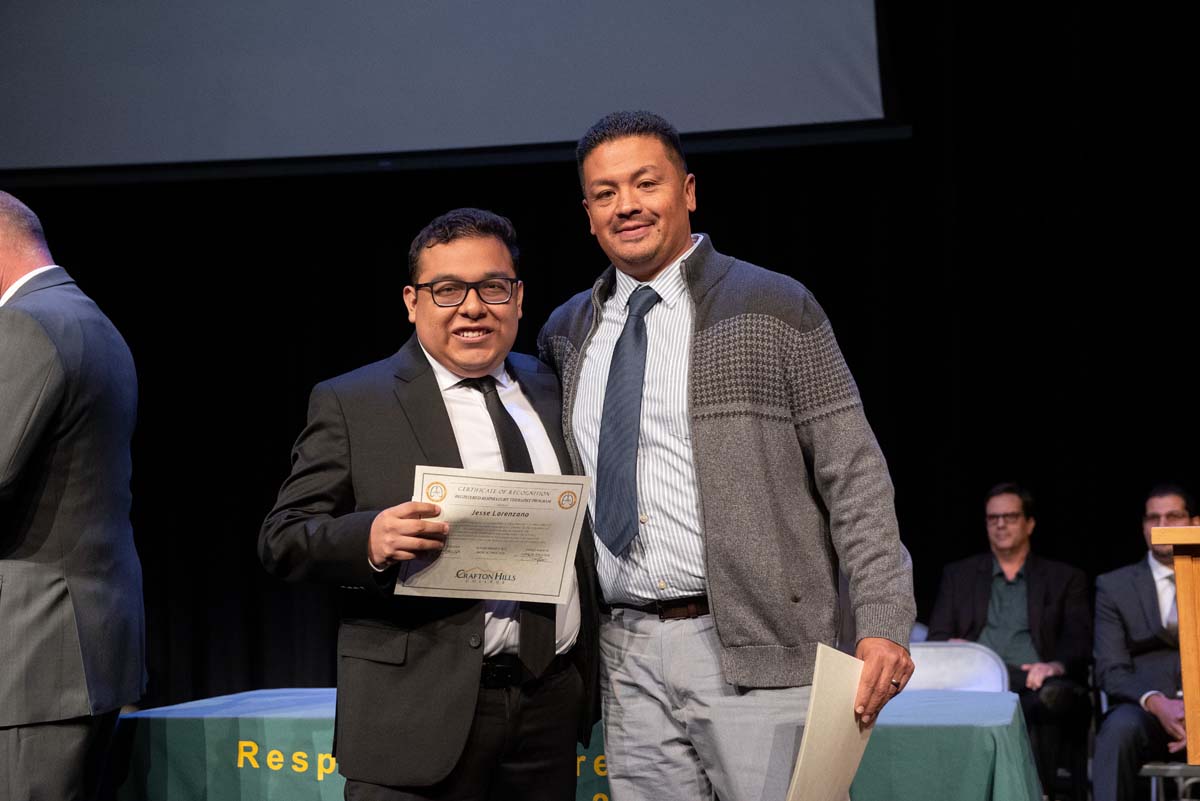 People enjoying the Respiratory Care Graduation