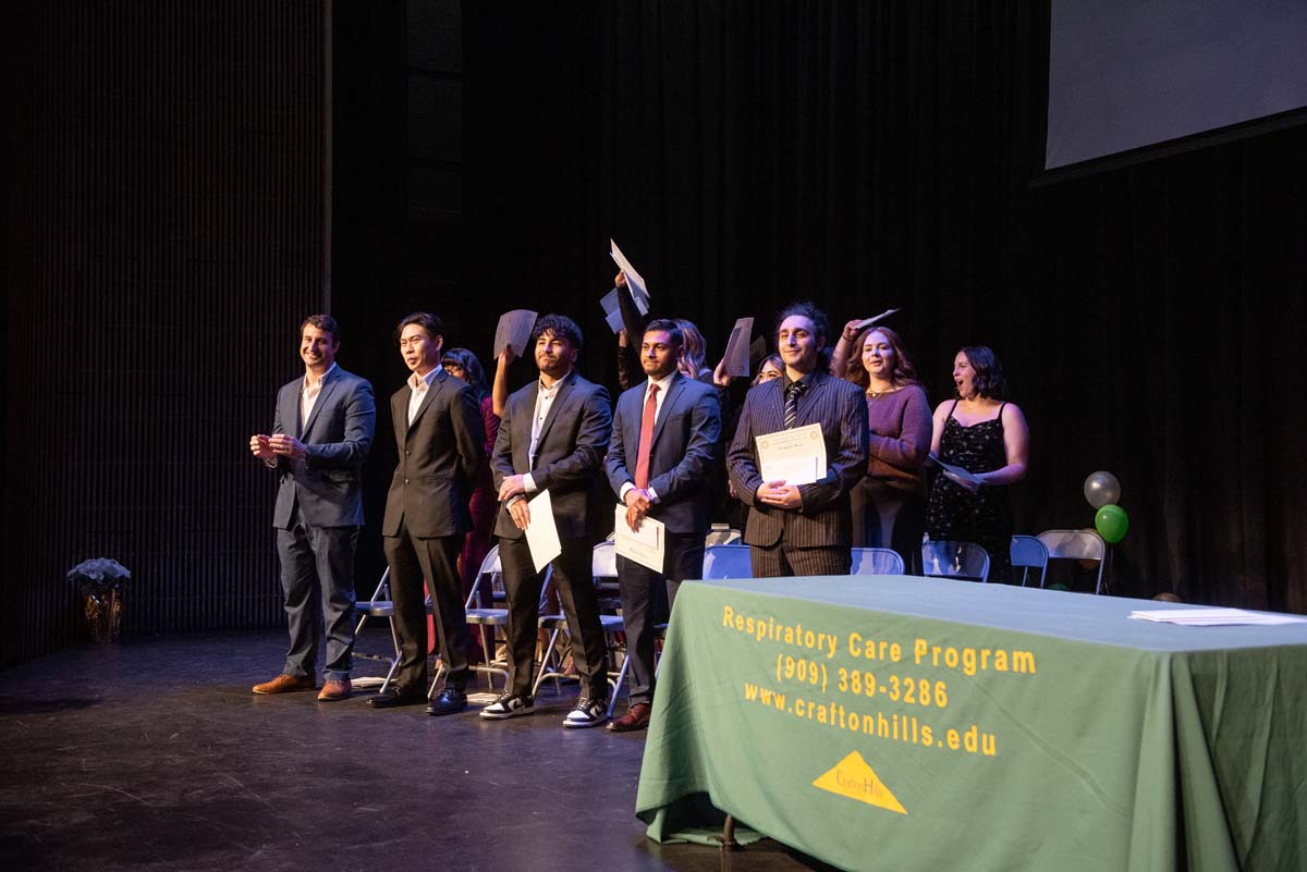 People enjoying the Respiratory Care Graduation