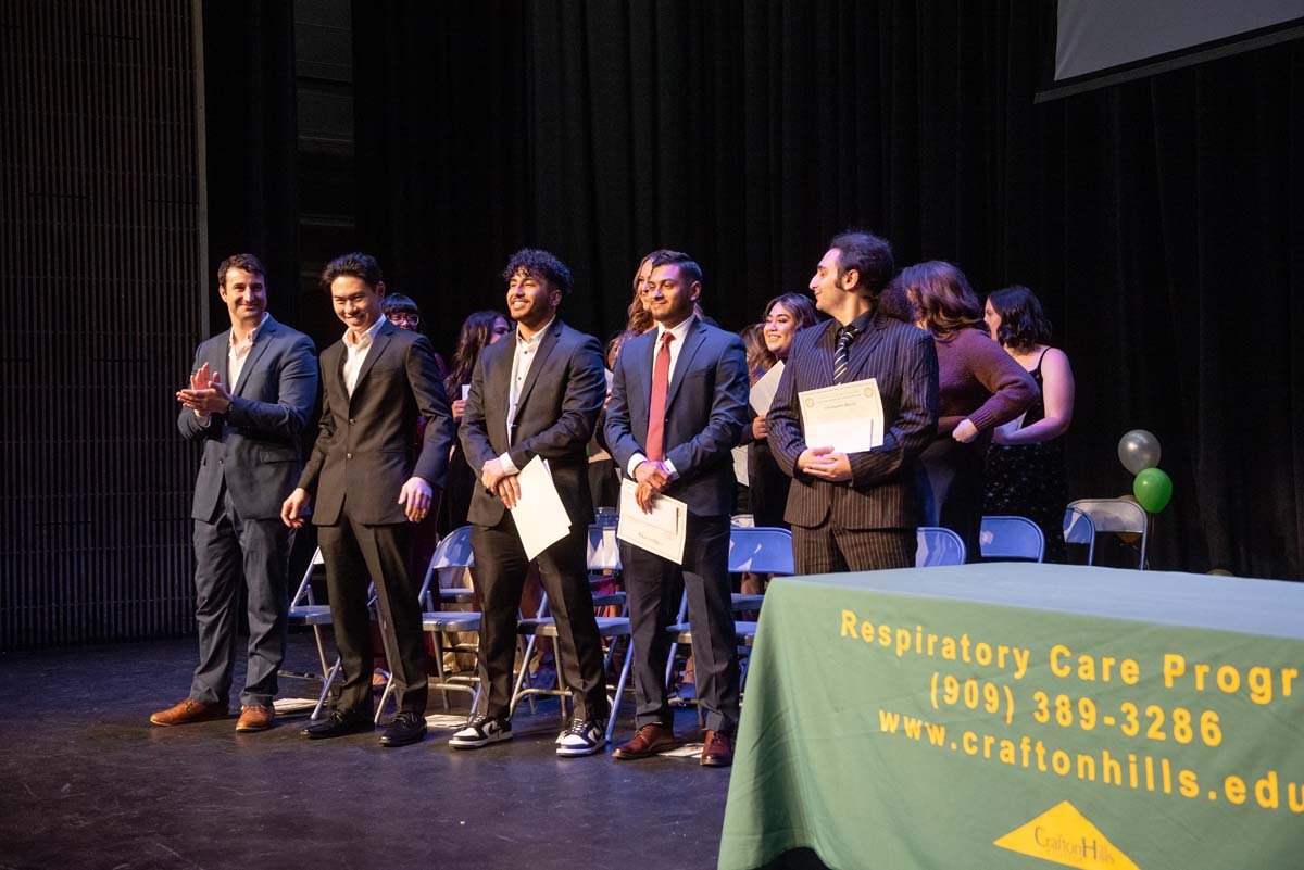 People enjoying the Respiratory Care Graduation