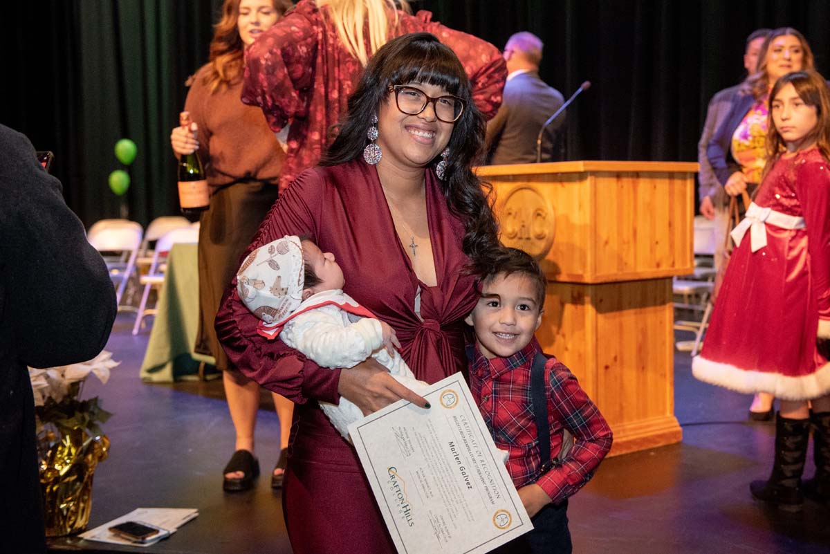 People enjoying the Respiratory Care Graduation