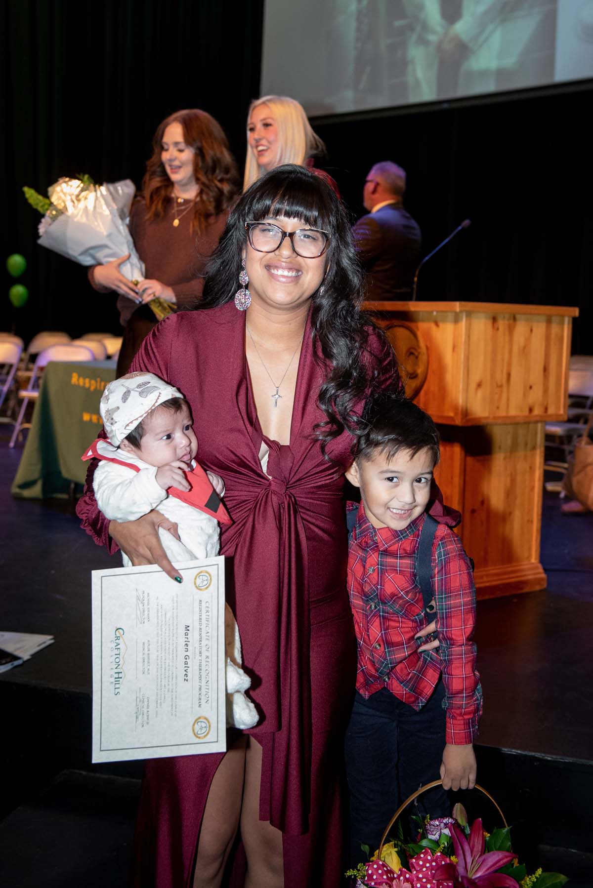 People enjoying the Respiratory Care Graduation