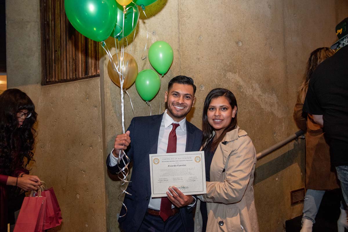 People enjoying the Respiratory Care Graduation