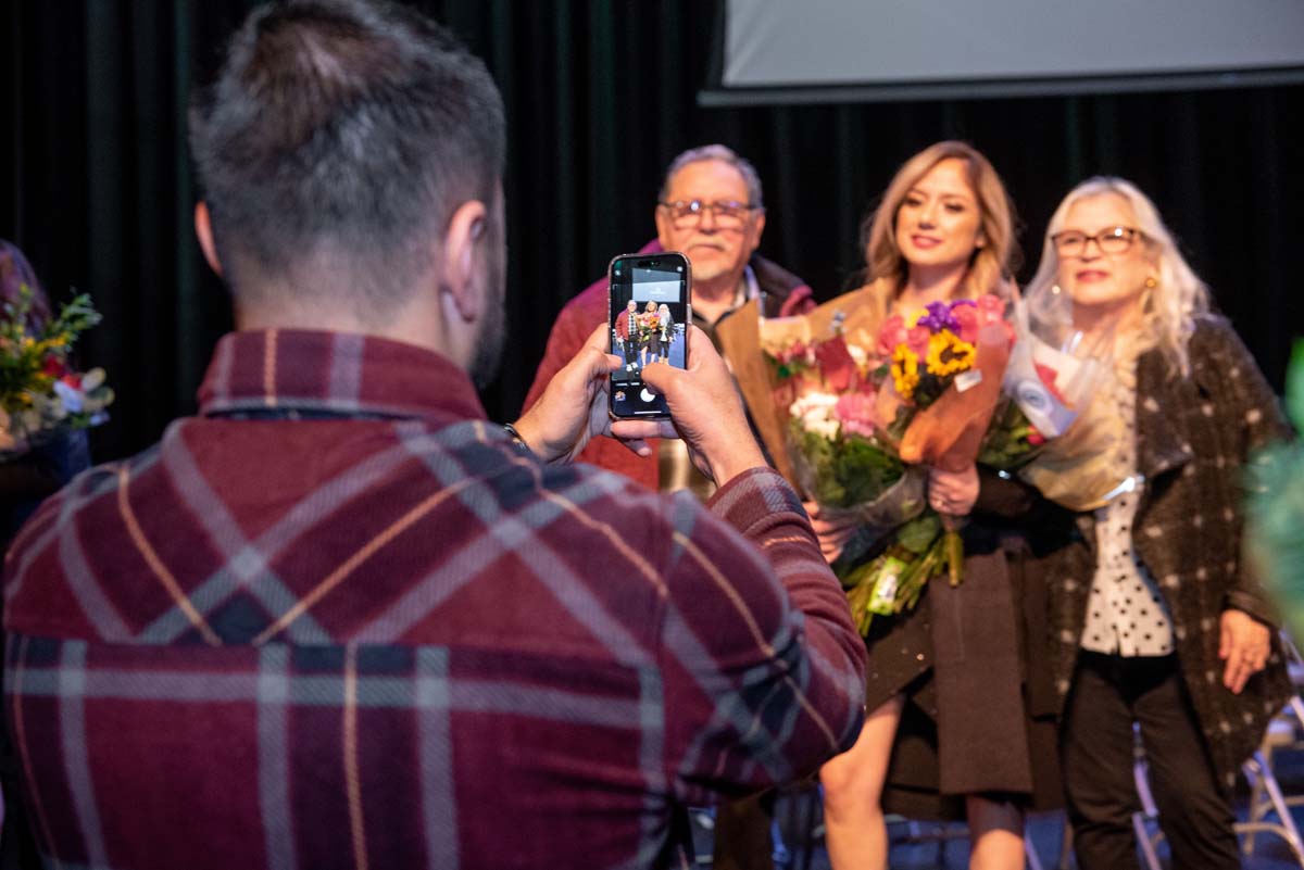 People enjoying the Respiratory Care Graduation