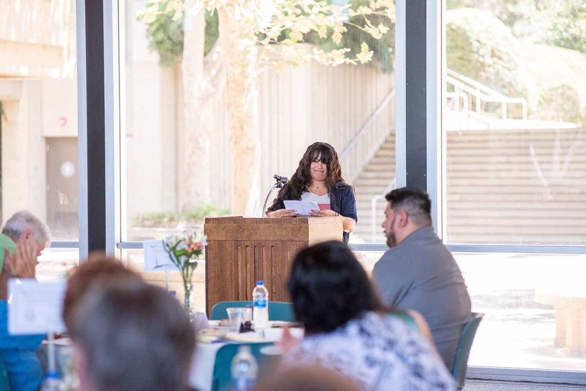 People enjoying the Scholarship Luncheon