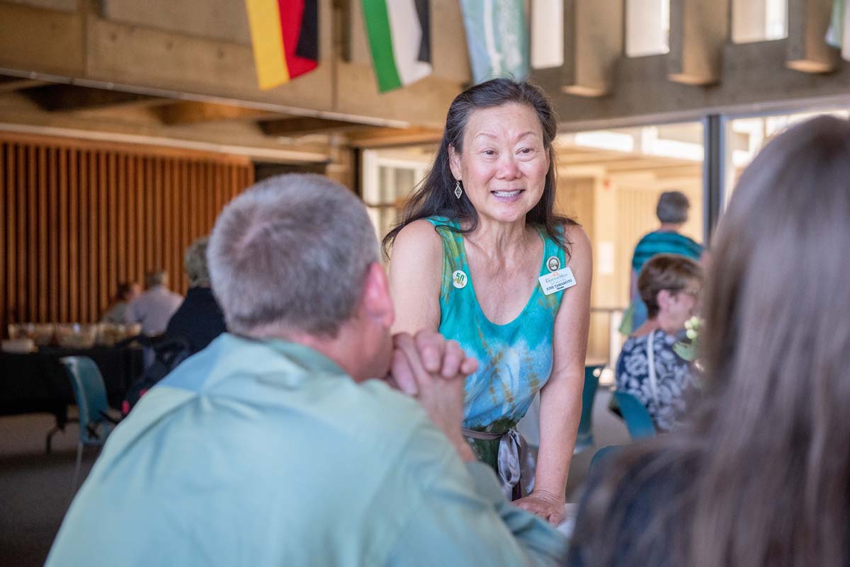 People enjoying the Scholarship Luncheon