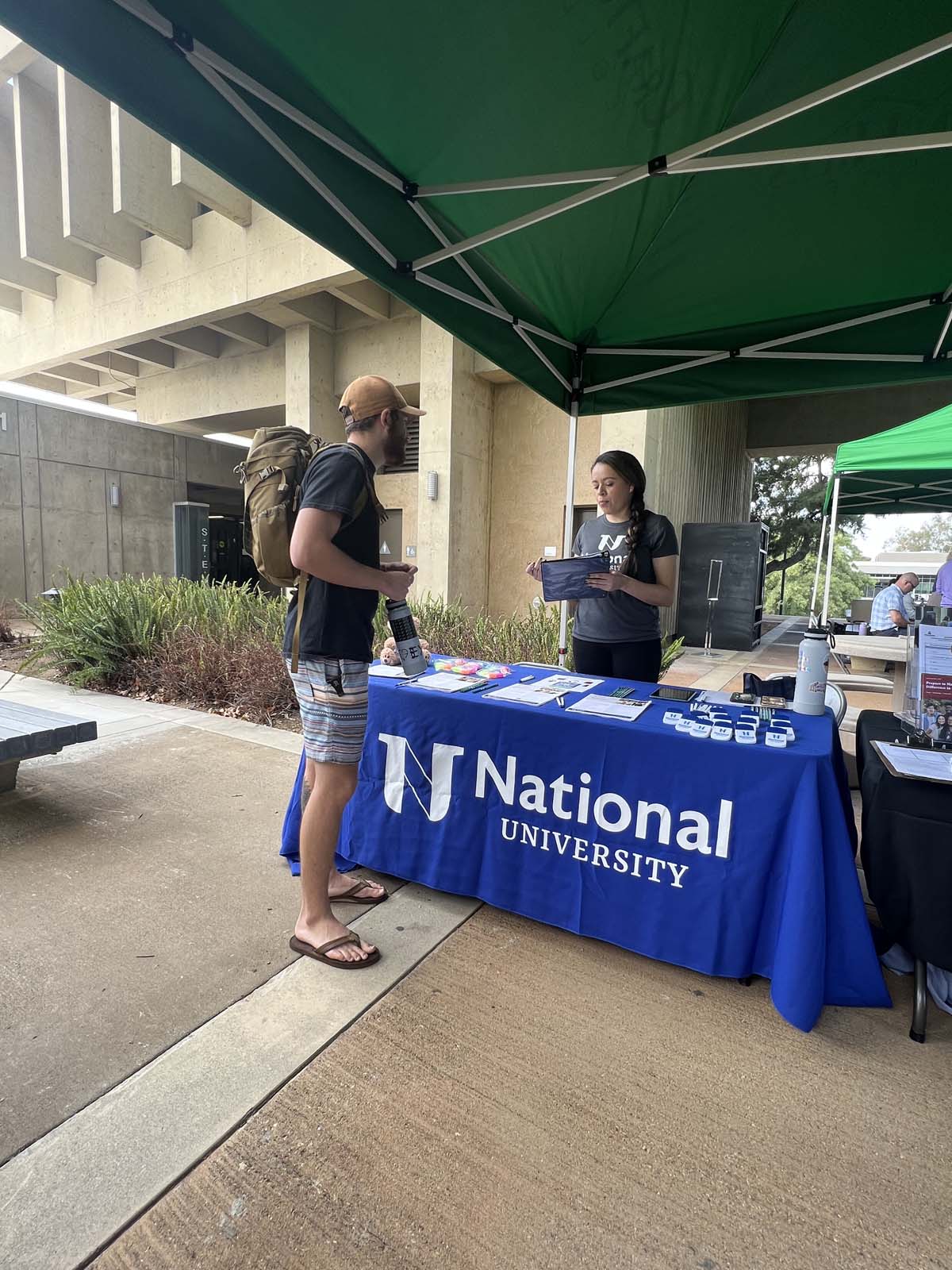 People enjoying the Transfer Fair and Hispanic Heritage Kickoff Event