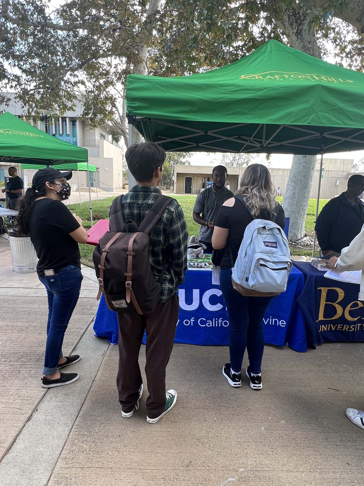 People enjoying the Transfer Fair and Hispanic Heritage Kickoff Event