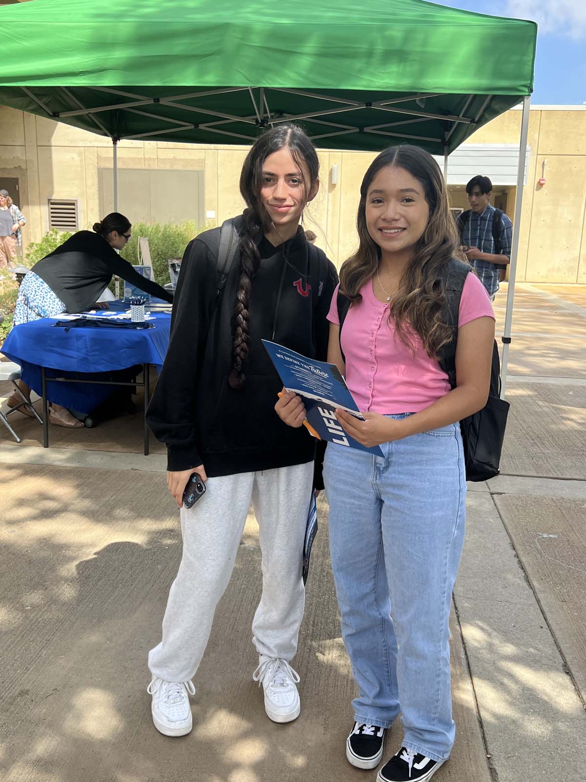 People enjoying the Transfer Fair and Hispanic Heritage Kickoff Event