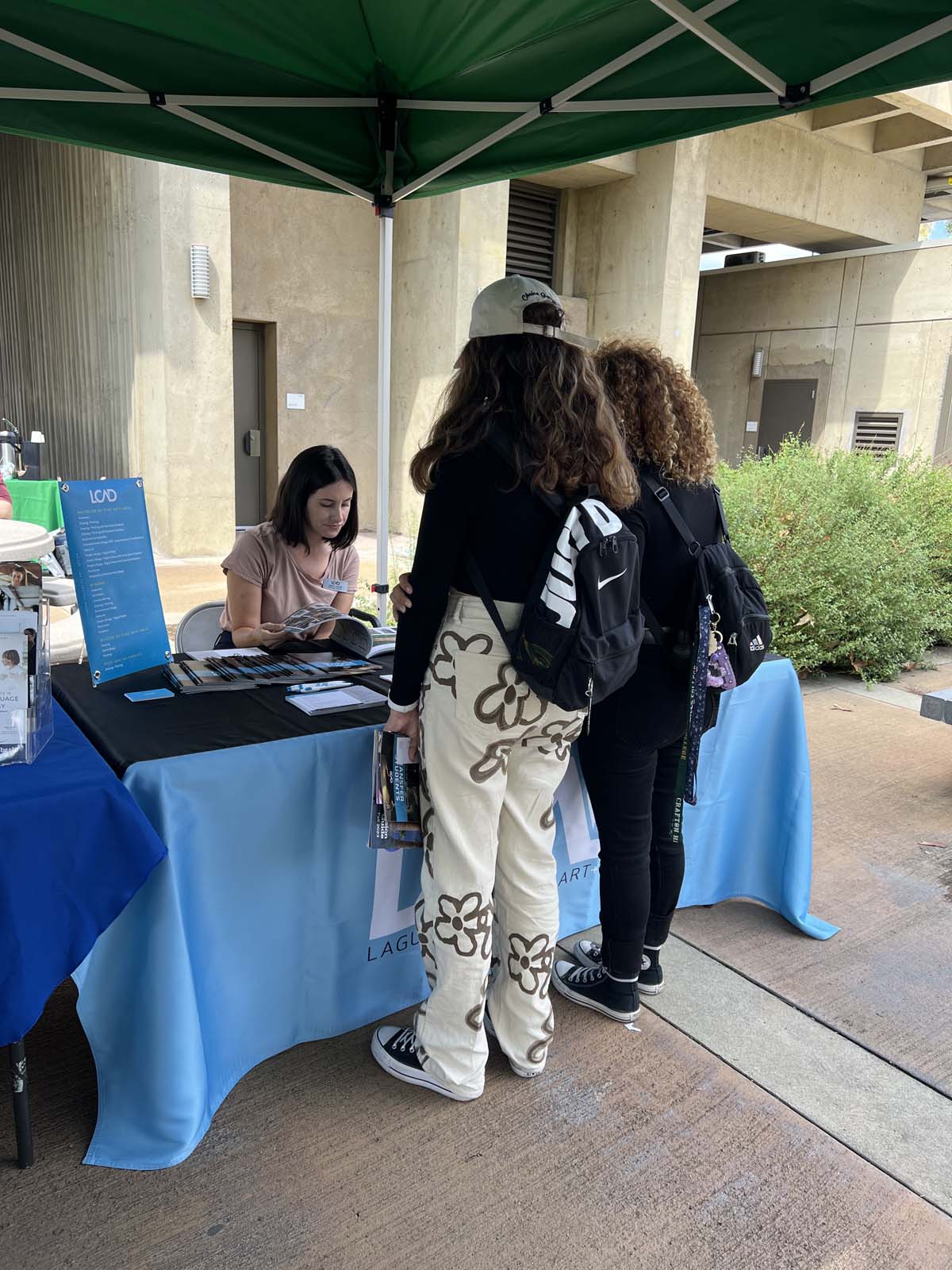 People enjoying the Transfer Fair and Hispanic Heritage Kickoff Event
