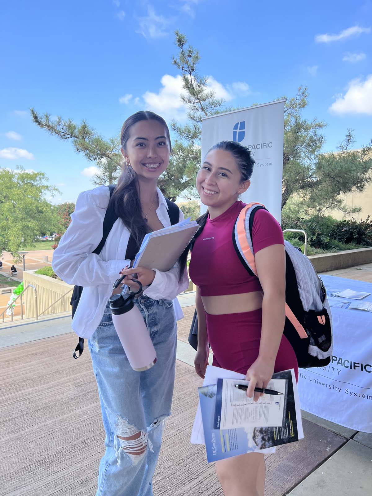 People enjoying the Transfer Fair and Hispanic Heritage Kickoff Event