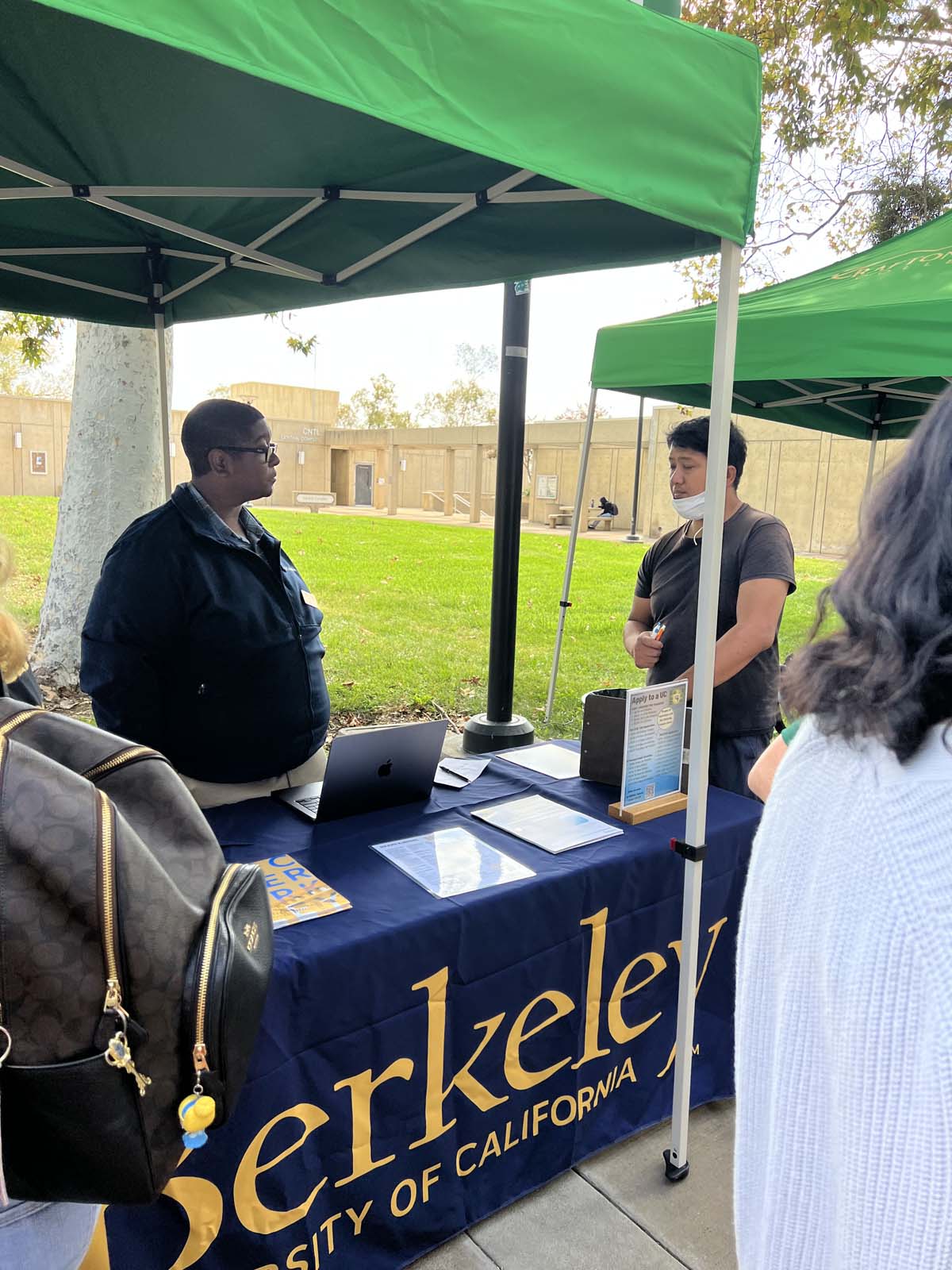 People enjoying the Transfer Fair and Hispanic Heritage Kickoff Event