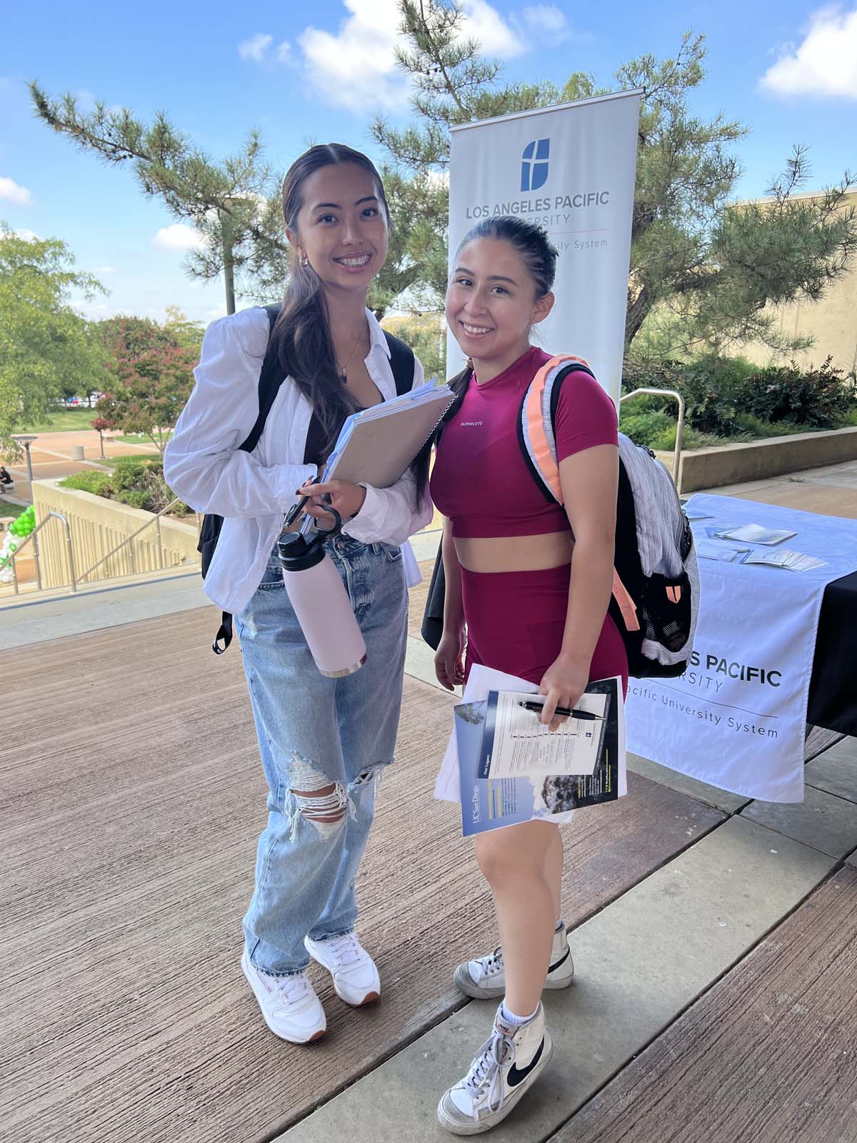 People enjoying the Transfer Fair and Hispanic Heritage Kickoff Event