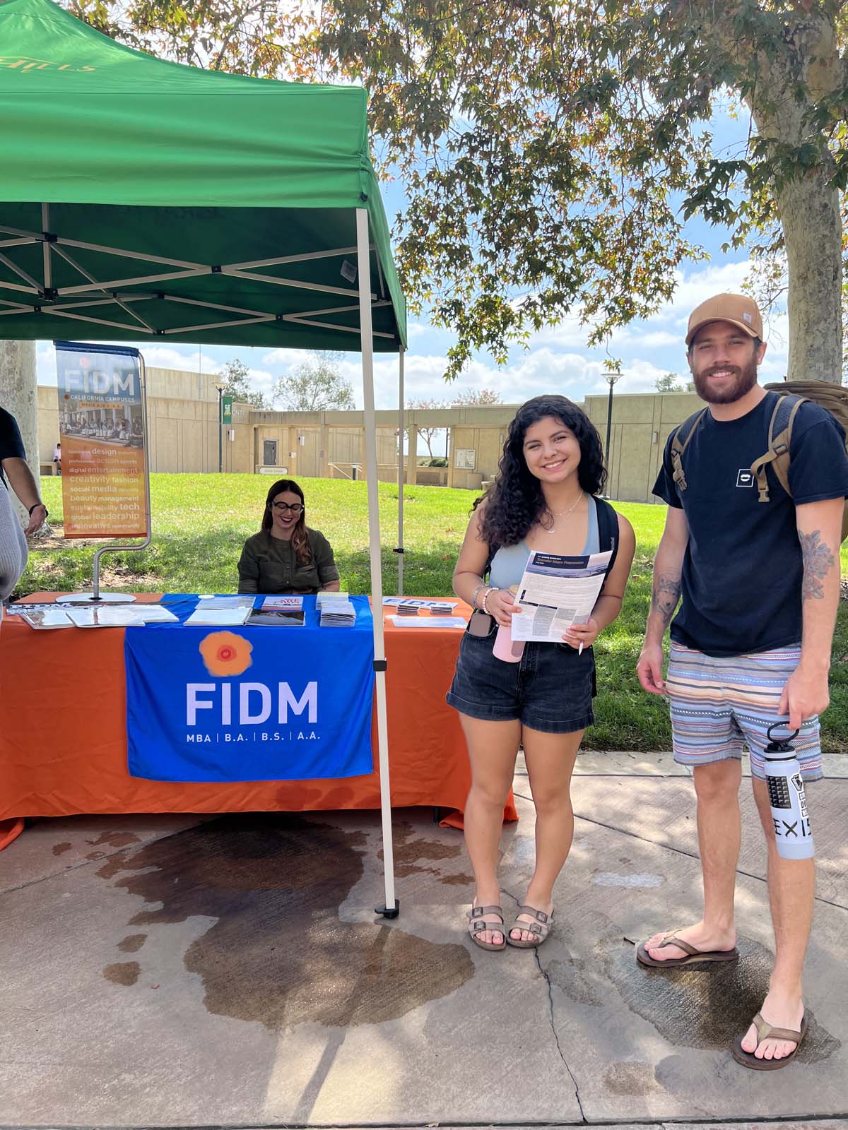 People enjoying the Transfer Fair and Hispanic Heritage Kickoff Event