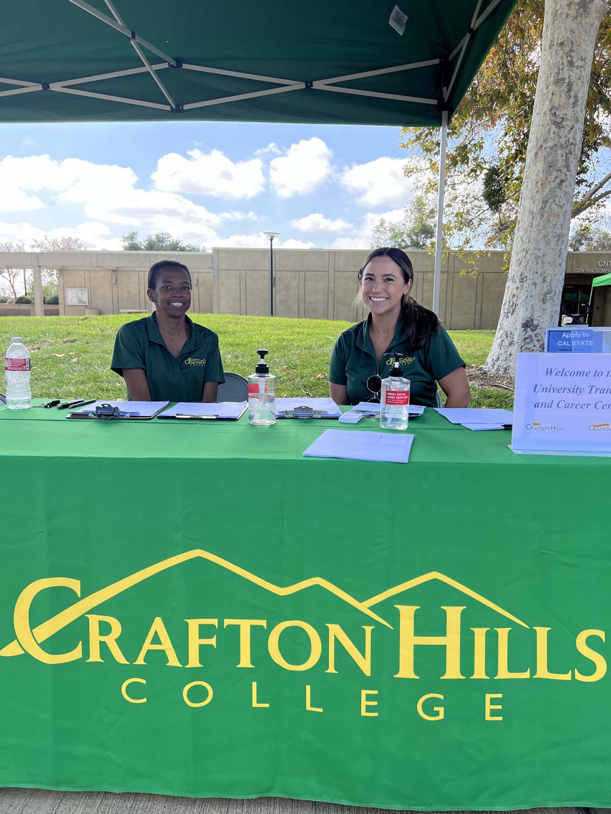 People enjoying the Transfer Fair and Hispanic Heritage Kickoff Event