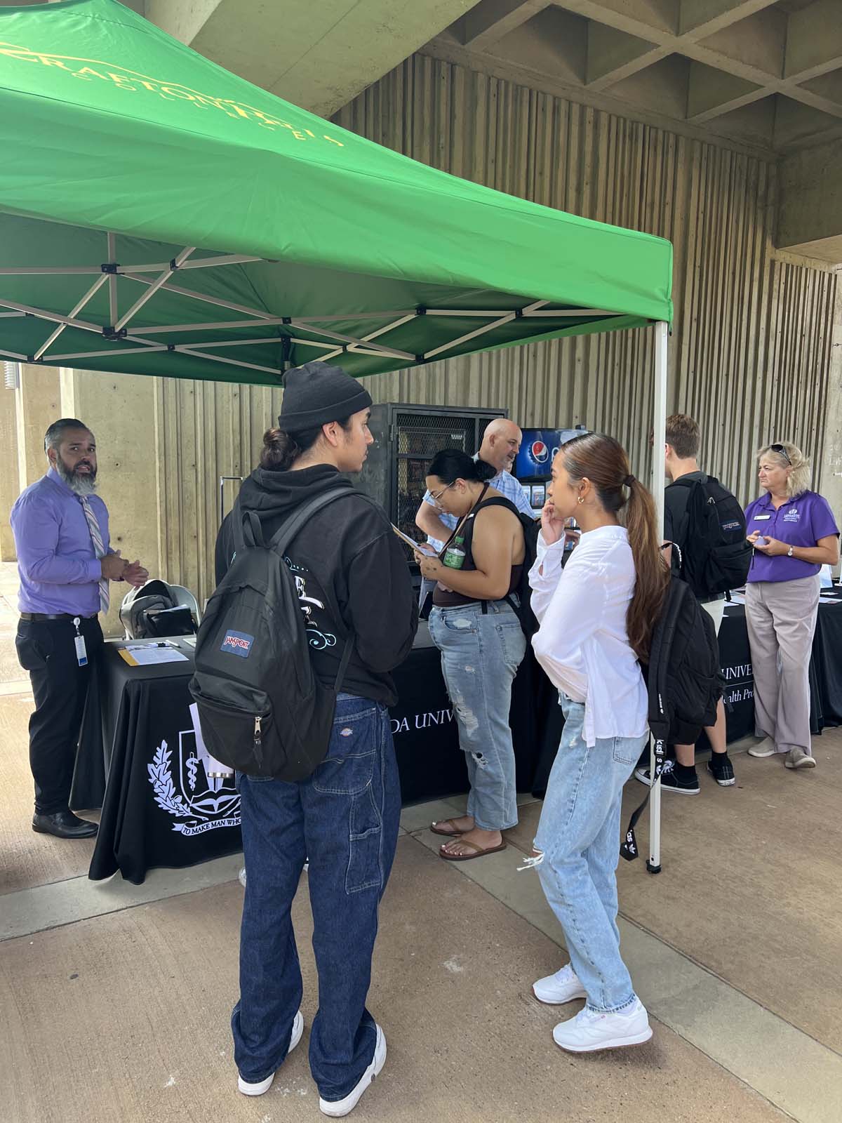 People enjoying the Transfer Fair and Hispanic Heritage Kickoff Event