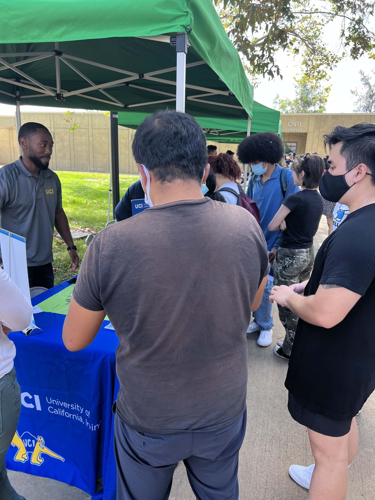 People enjoying the Transfer Fair and Hispanic Heritage Kickoff Event