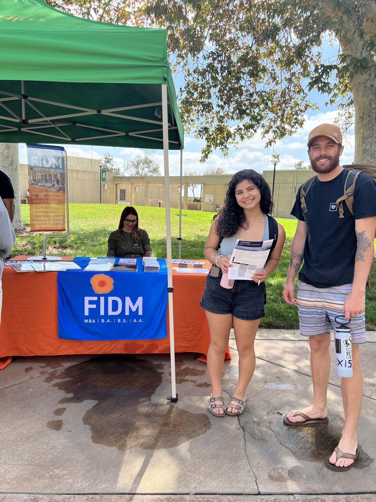 People enjoying the Transfer Fair and Hispanic Heritage Kickoff Event