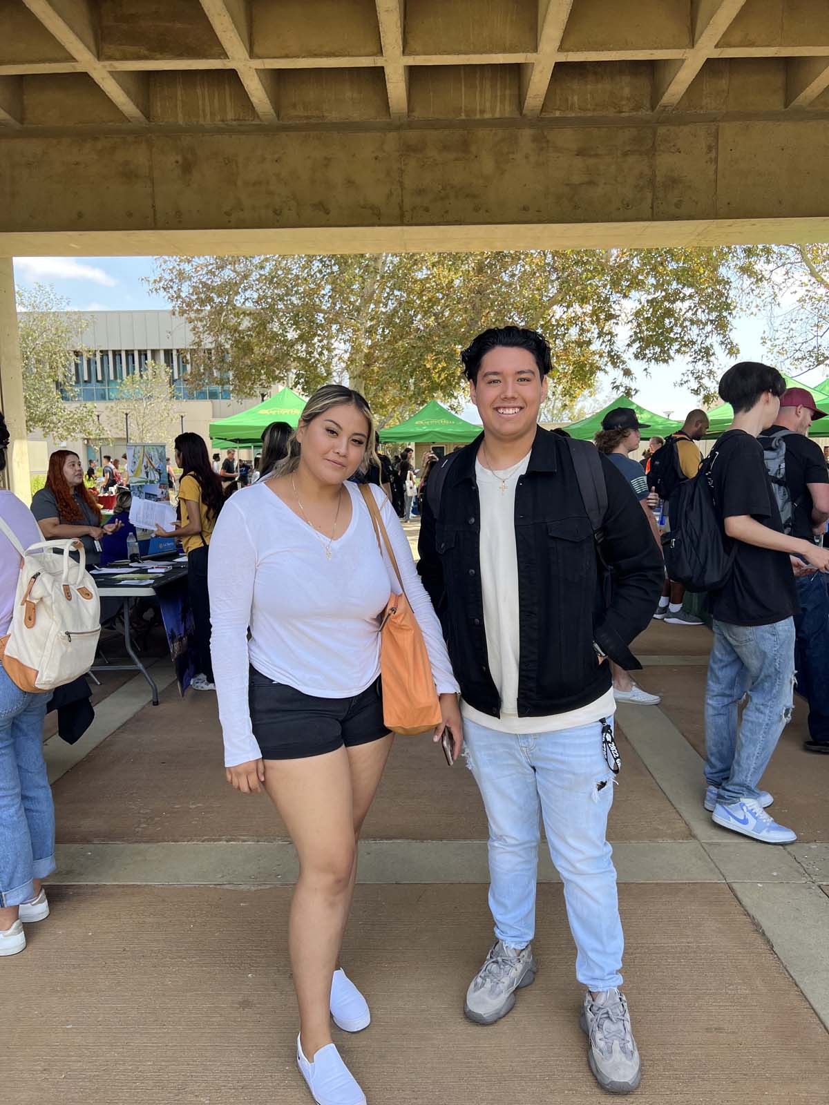 People enjoying the Transfer Fair and Hispanic Heritage Kickoff Event