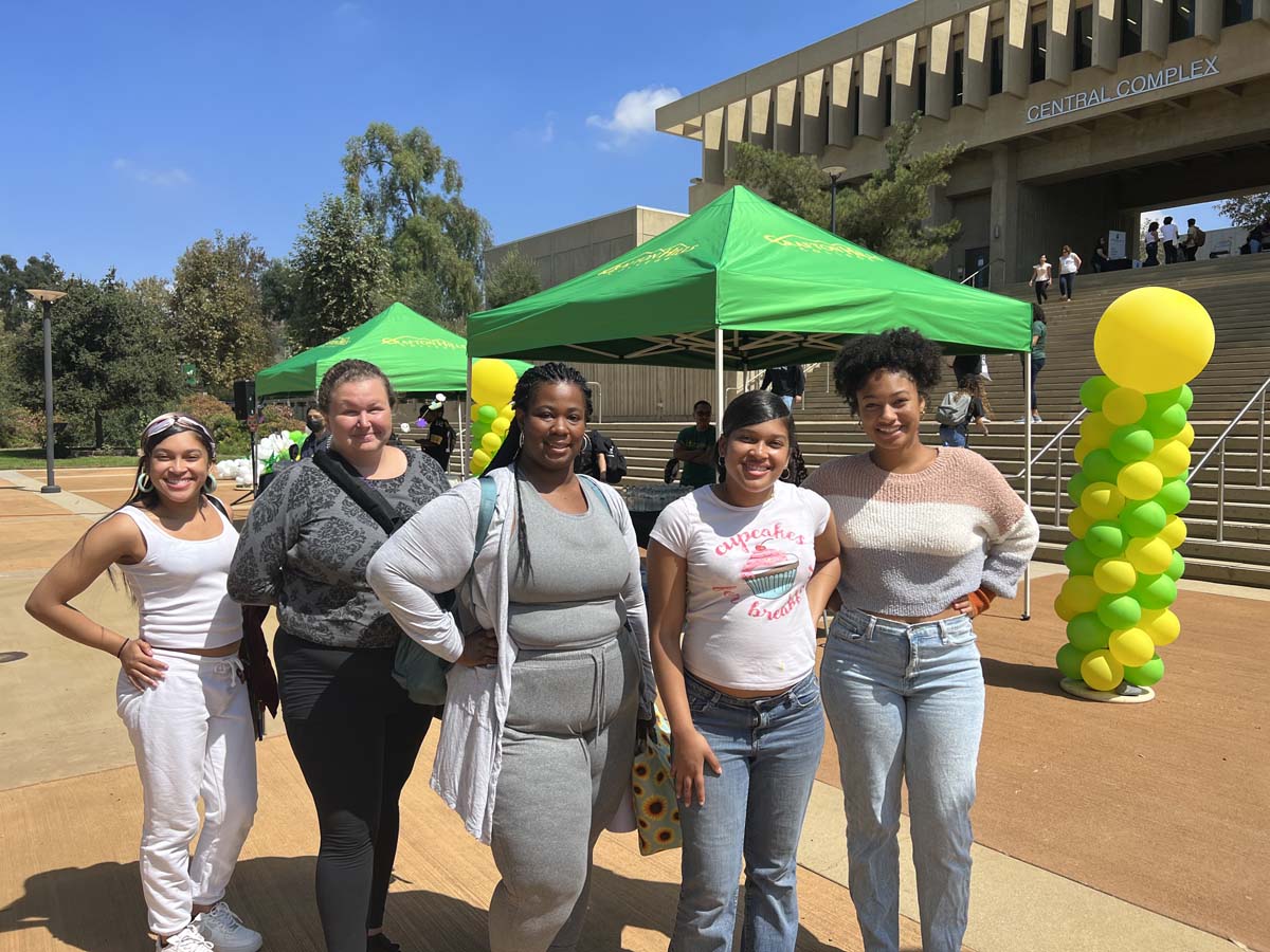People enjoying the Transfer Fair and Hispanic Heritage Kickoff Event