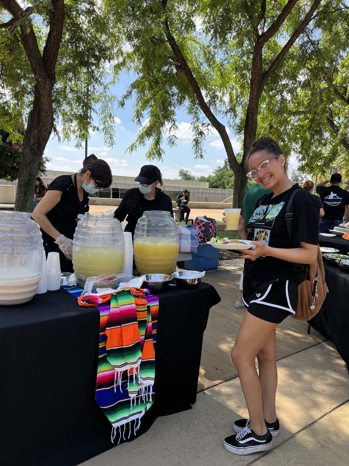 People enjoying the Transfer Fair and Hispanic Heritage Kickoff Event