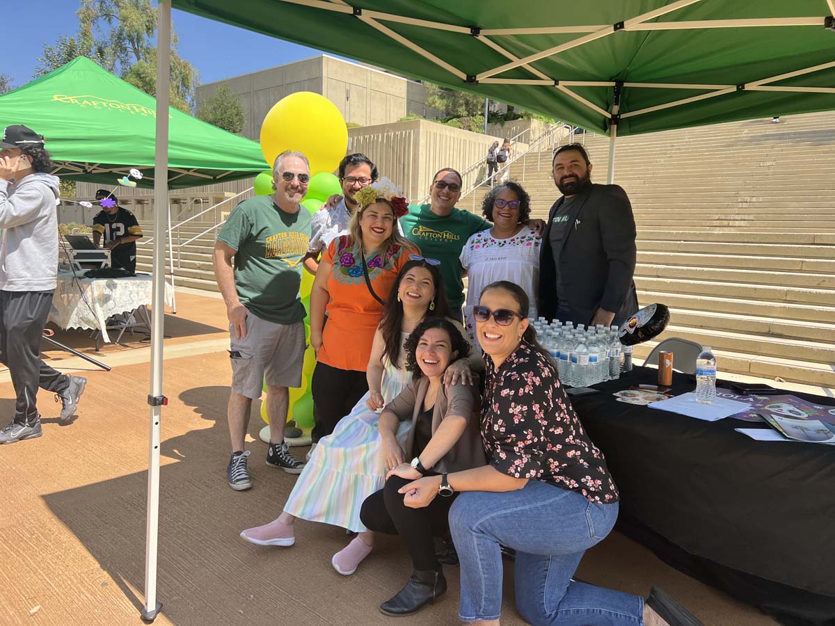 People enjoying the Transfer Fair and Hispanic Heritage Kickoff Event