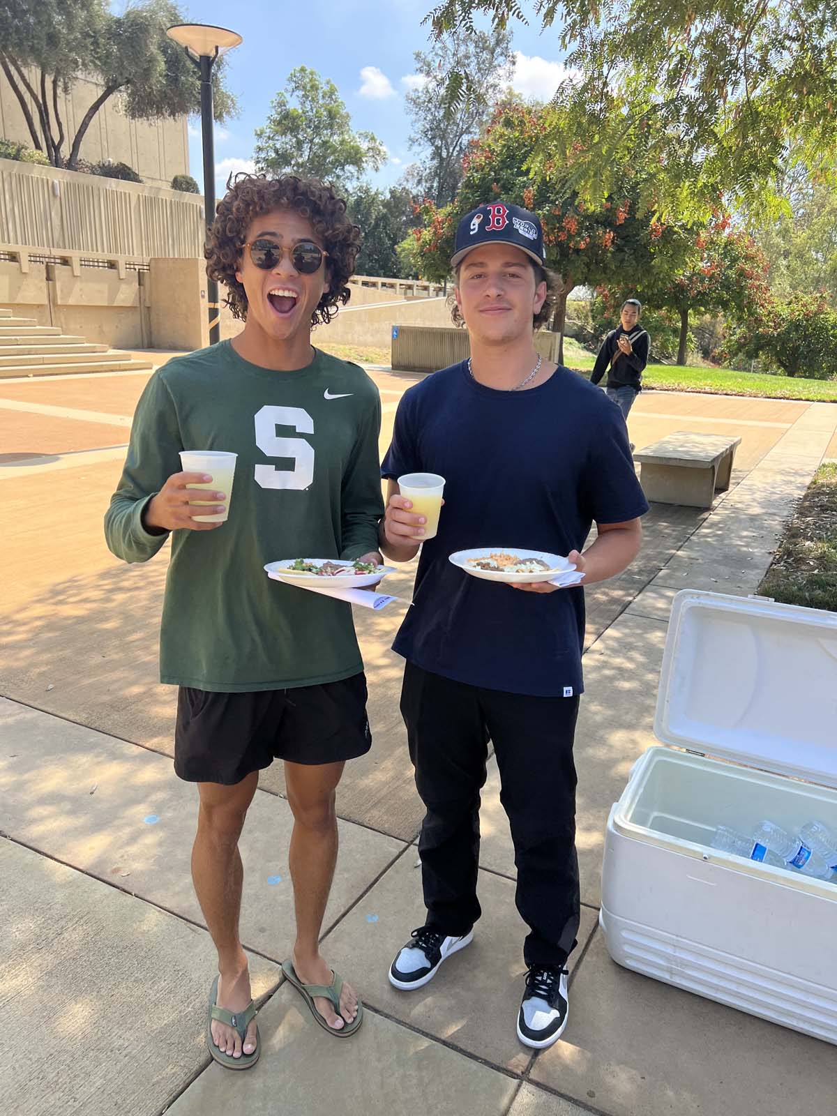 People enjoying the Transfer Fair and Hispanic Heritage Kickoff Event