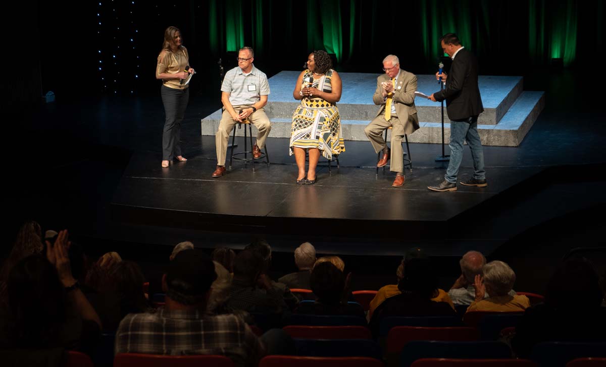 People enjoying the Anniversary Gala
