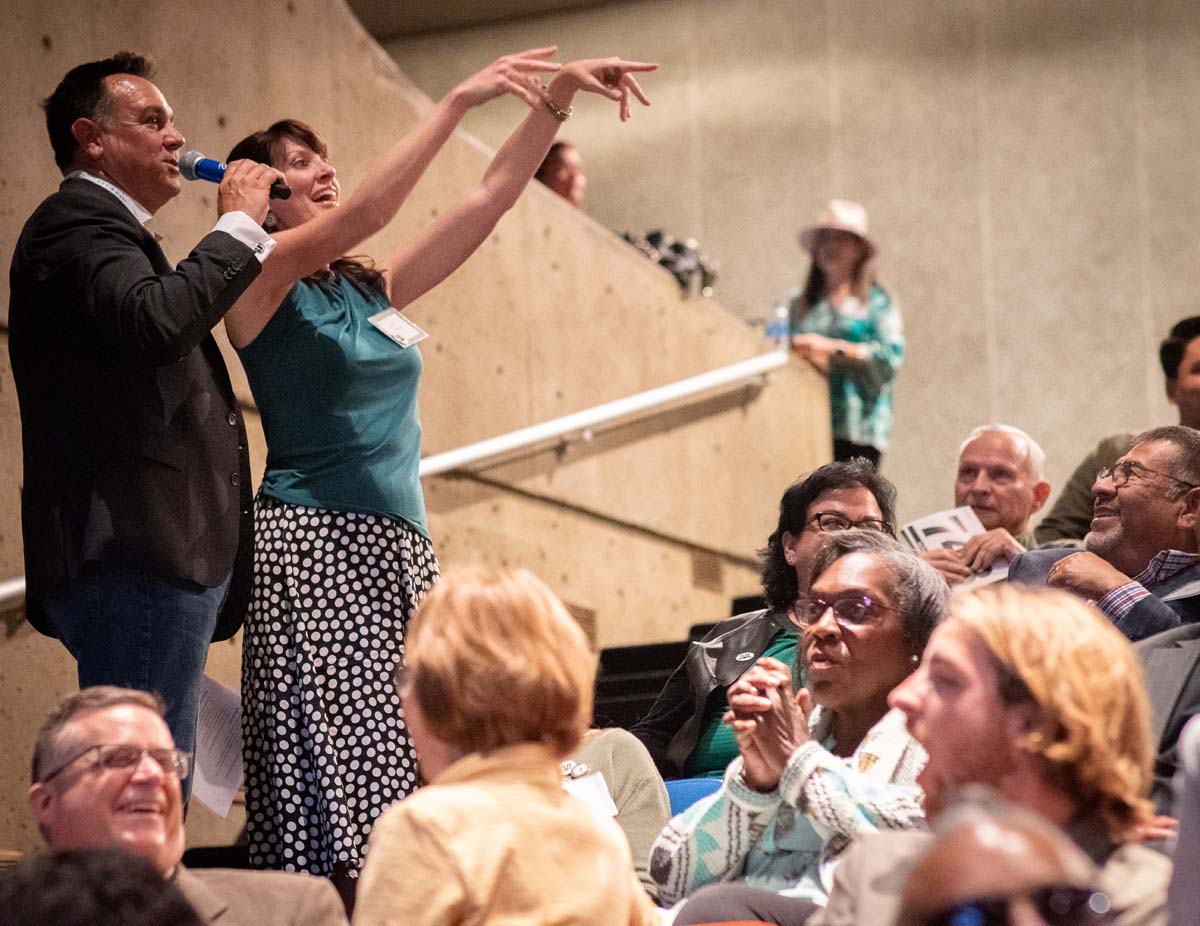 People enjoying the Anniversary Gala