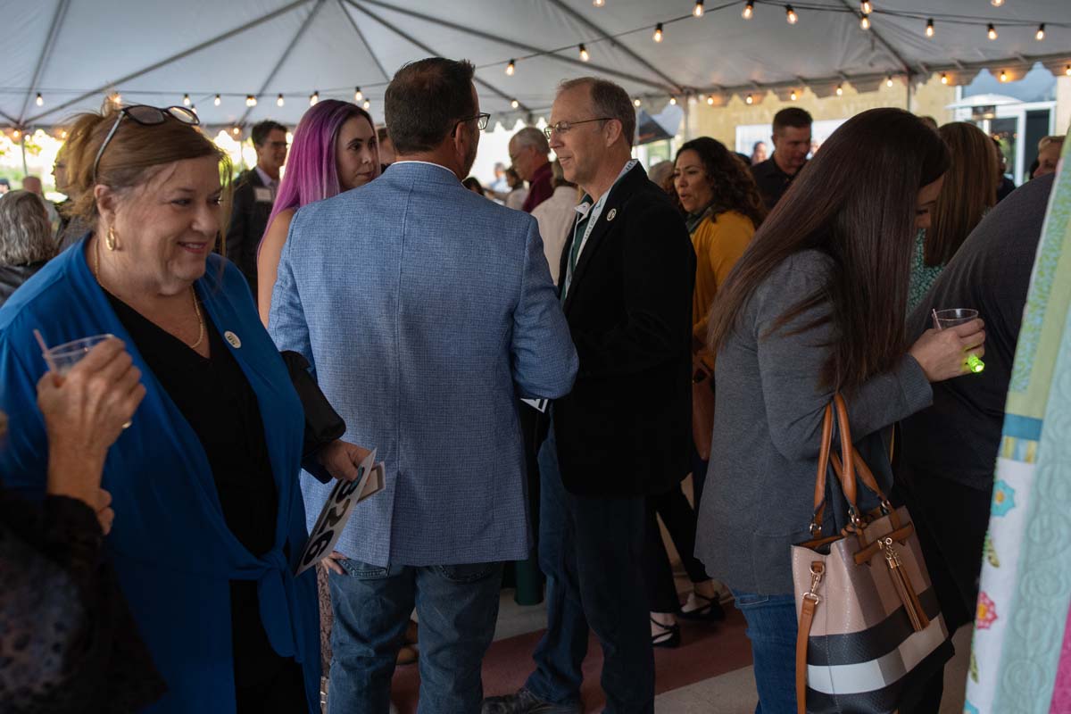 People enjoying the Anniversary Gala