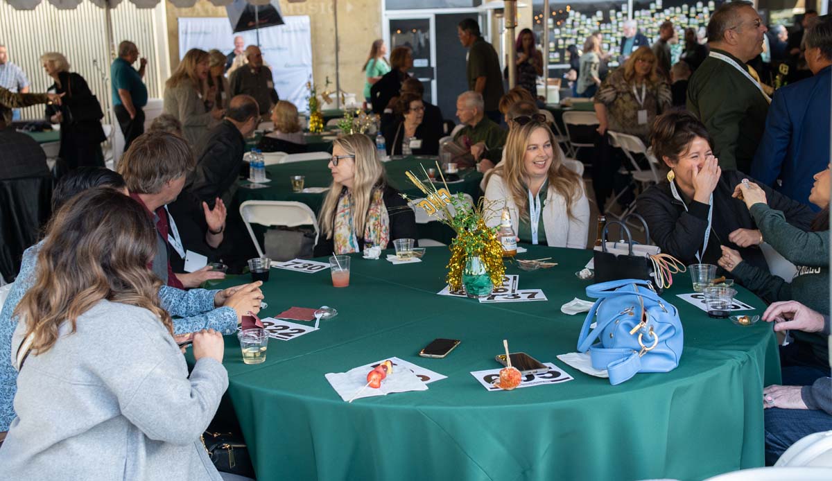 People enjoying the Anniversary Gala