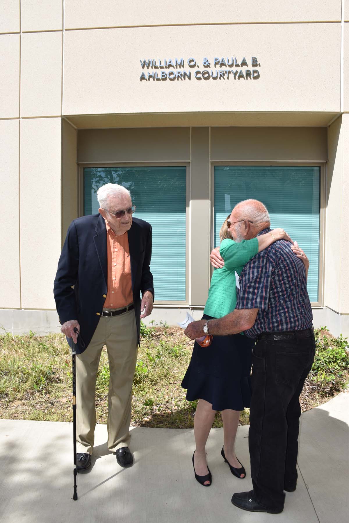 People enjoying the naming event