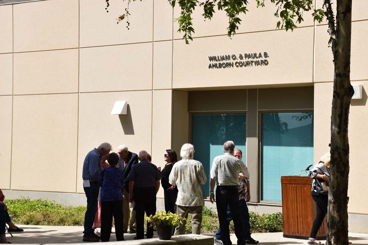 People enjoying the naming event