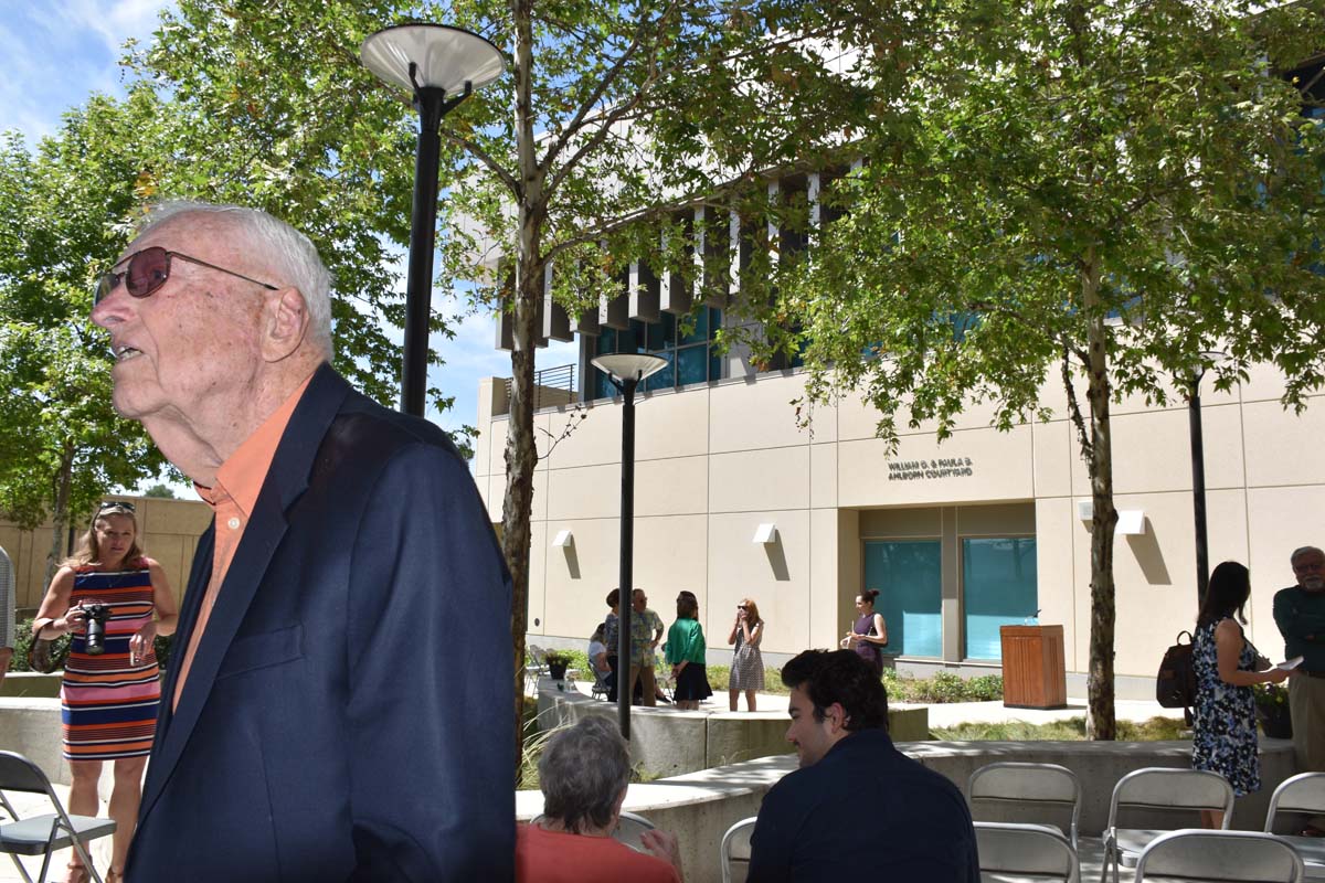 People enjoying the naming event