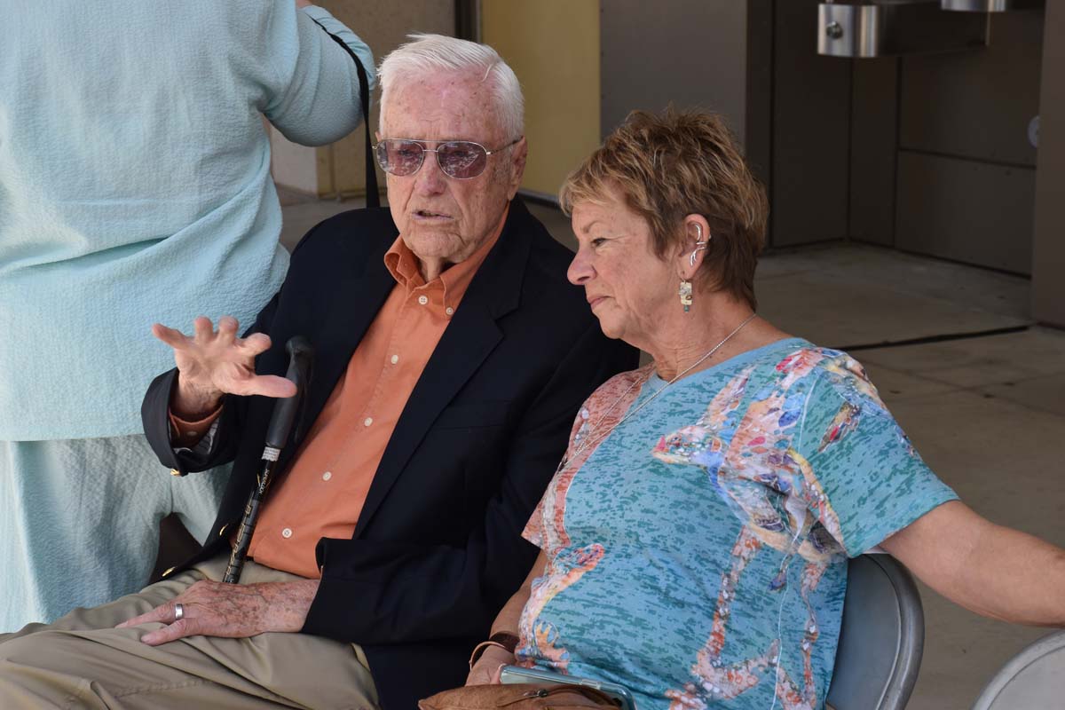 People enjoying the naming event