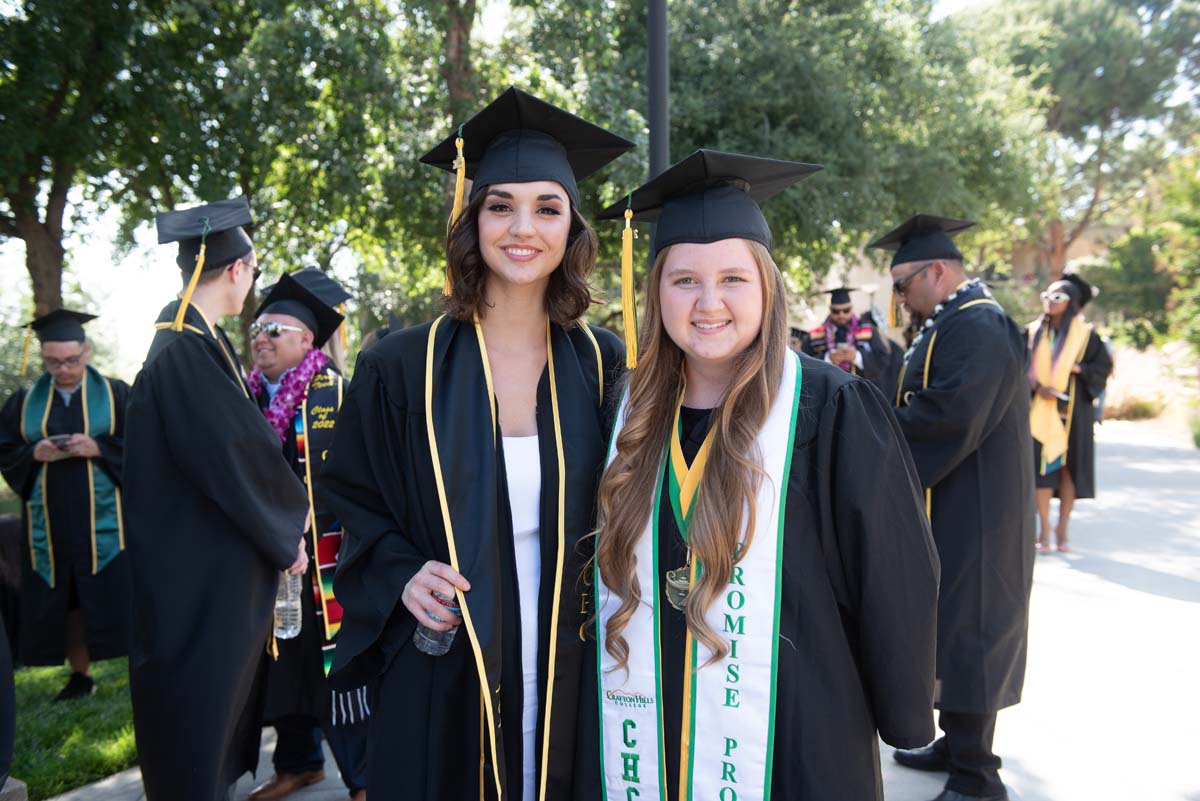 People enjoying Commencement
