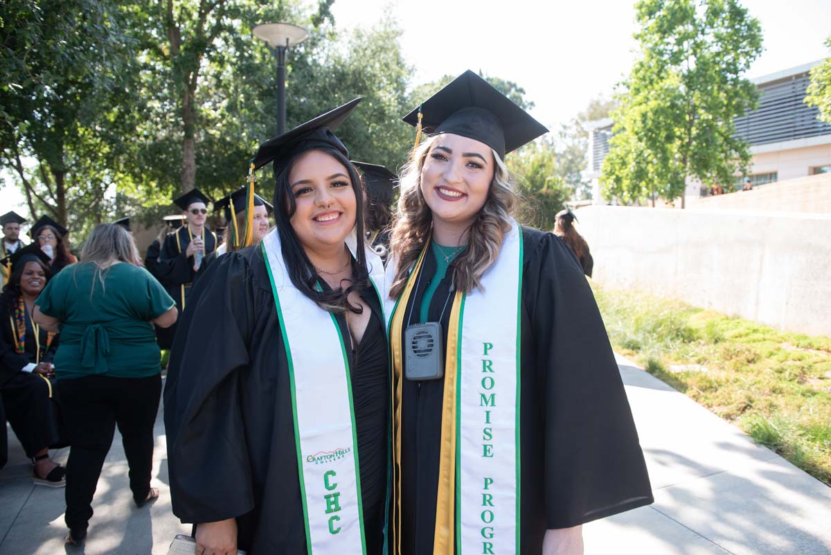 People enjoying Commencement