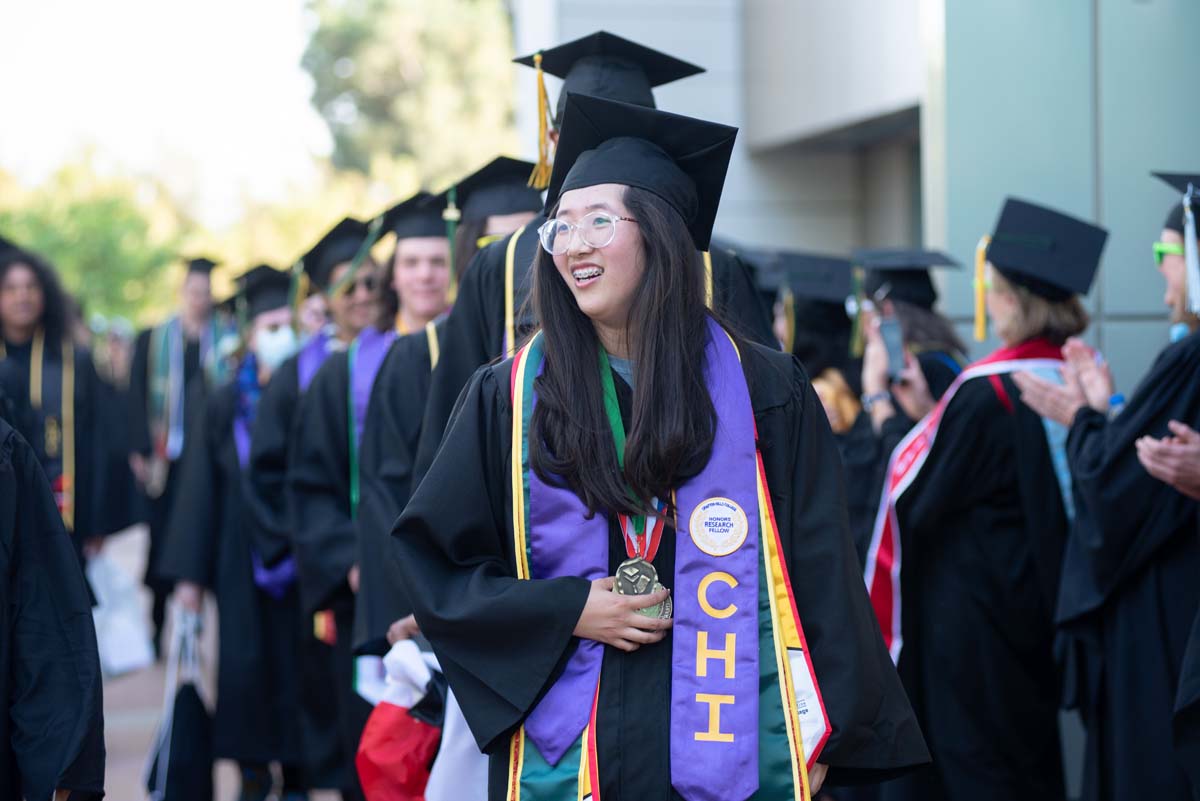 People enjoying Commencement