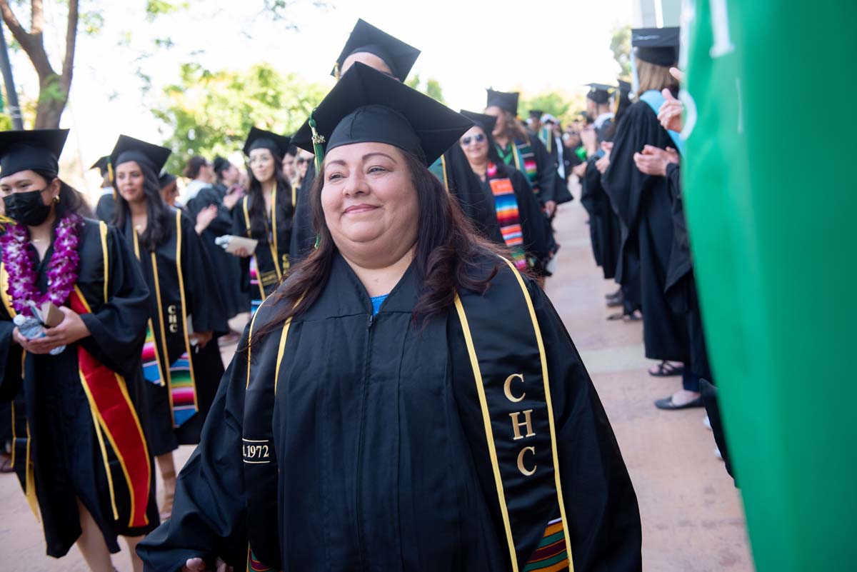 People enjoying Commencement