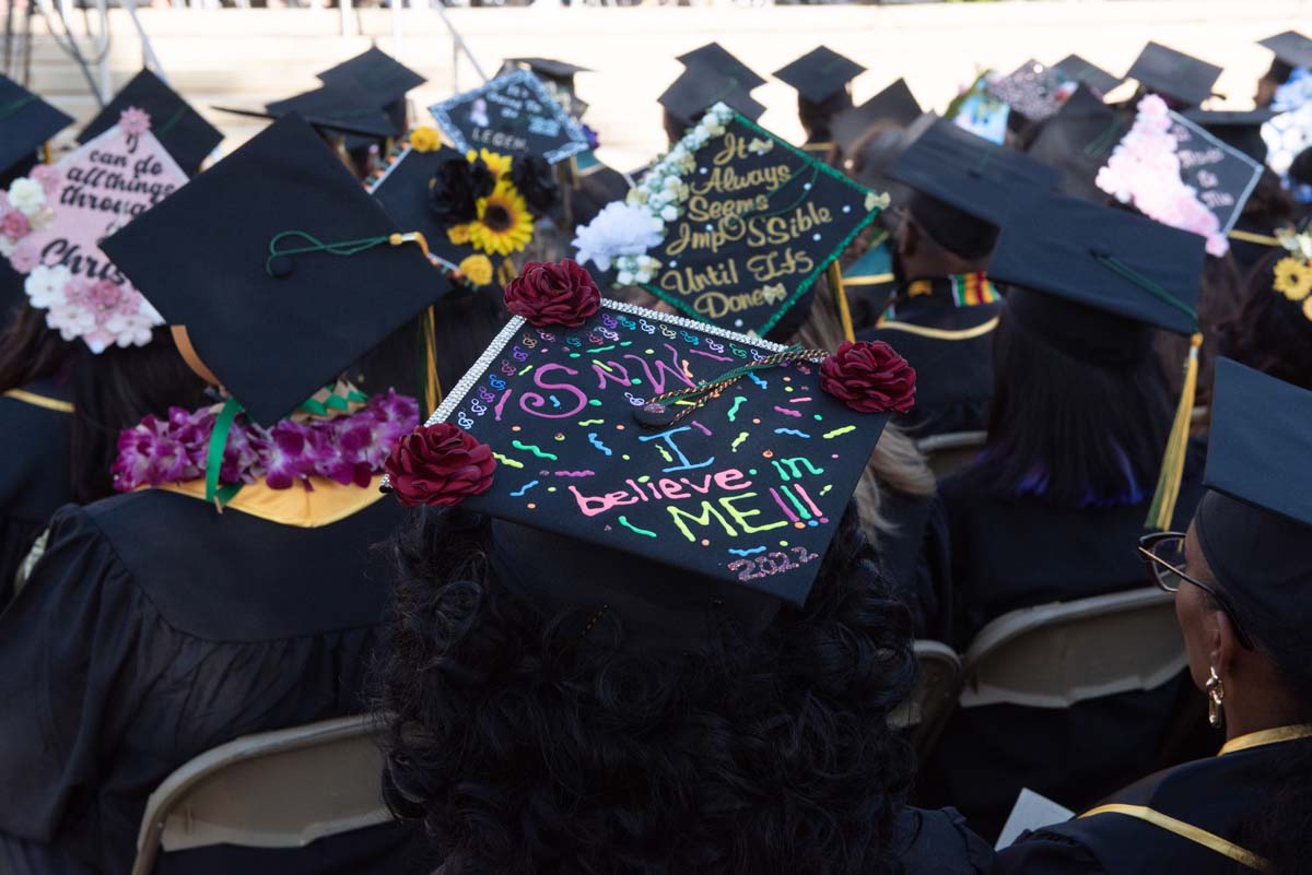 People enjoying Commencement