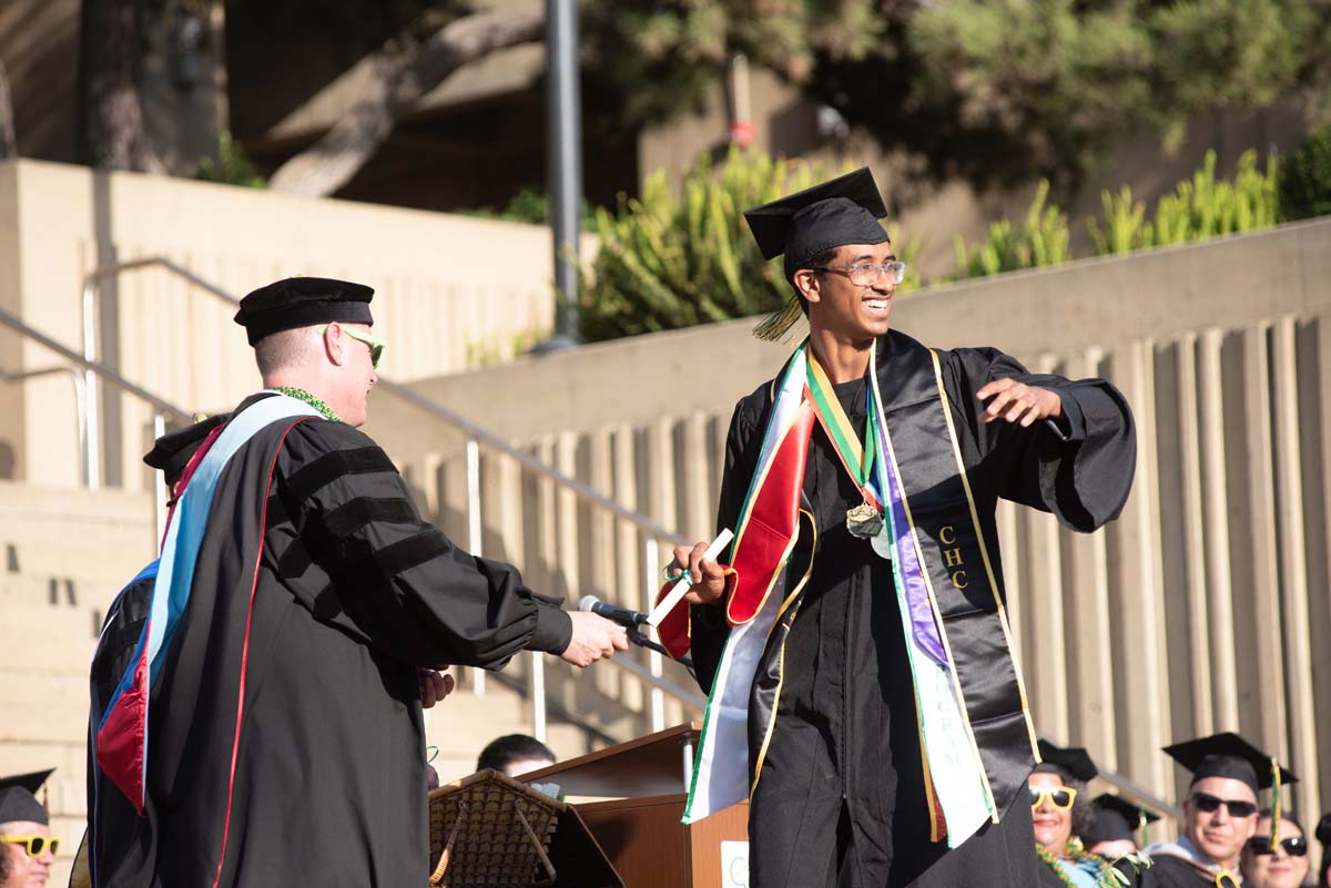 People enjoying Commencement