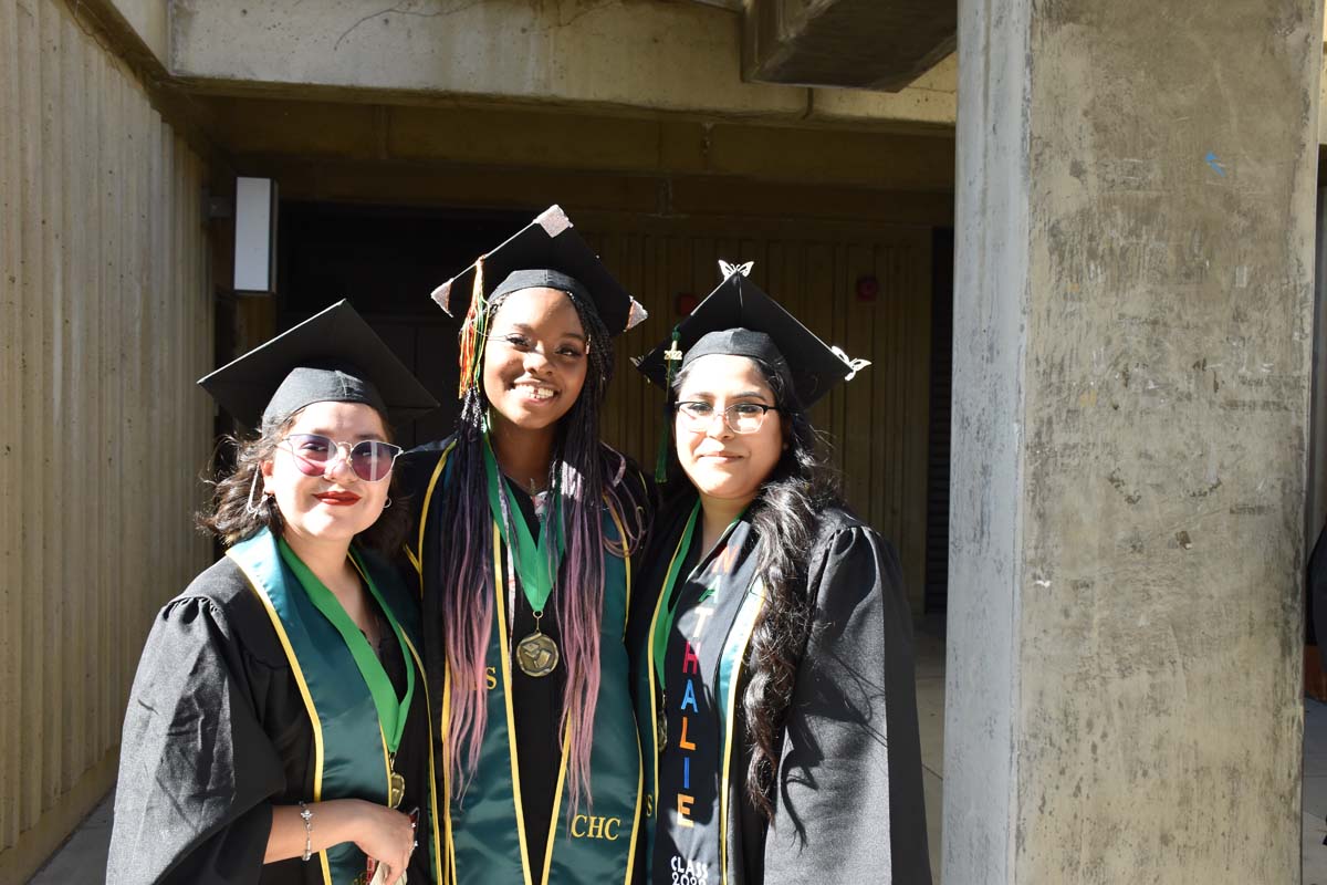 People enjoying Commencement